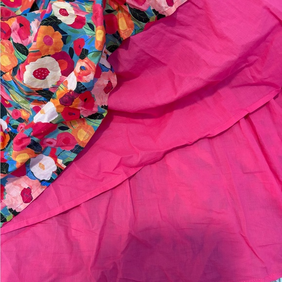 CHICSOUL
Floral Tiered Dress - Pink and Red, 2X - Picture 10 of 10